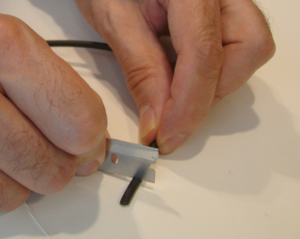 Cutting the outer cover